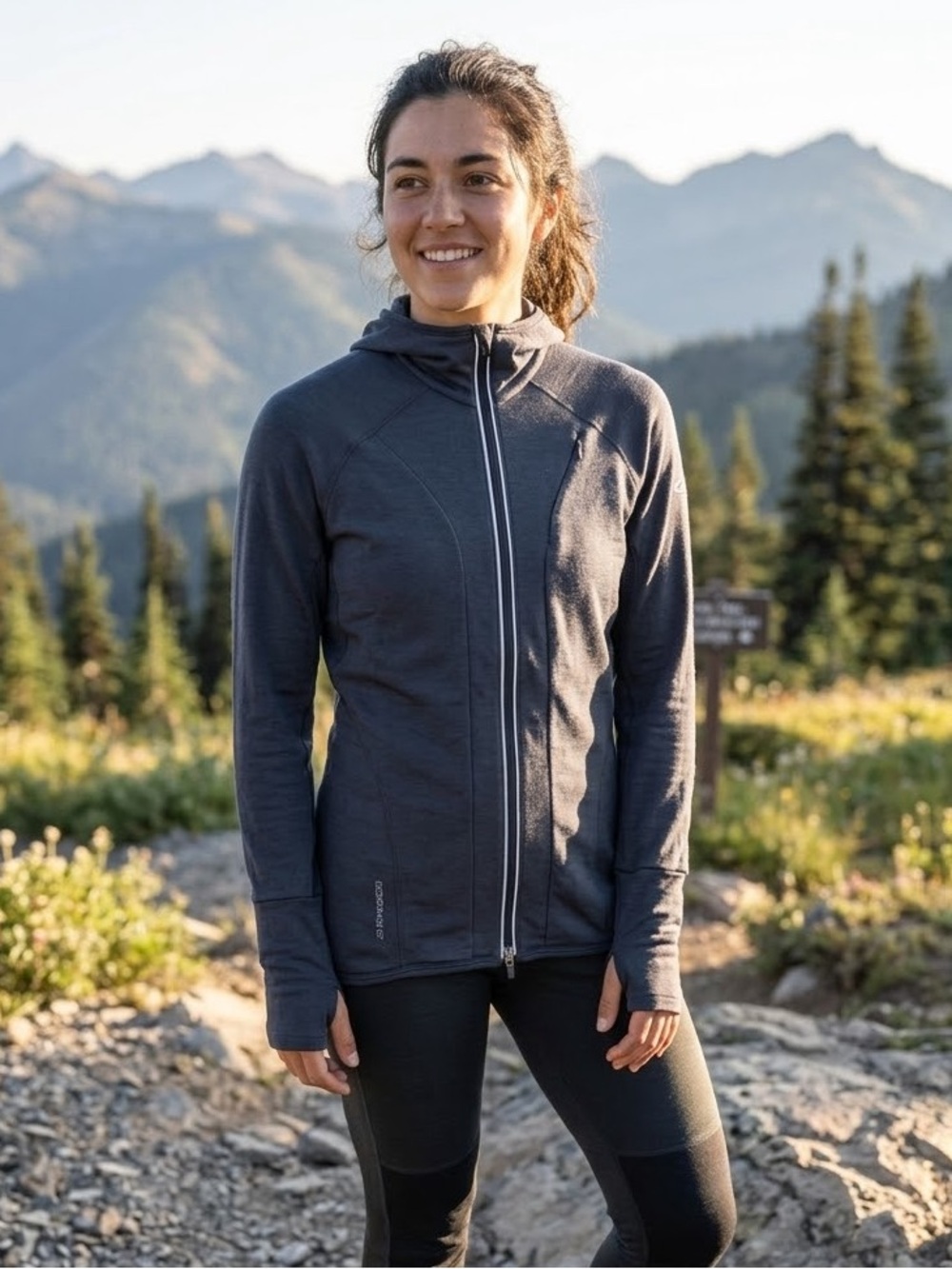 Icebreaker GT 260 Quantum Full-Zip Hoodie Top Women's XS Sweater